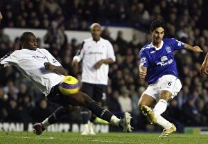Everton v Bolton - Mikel Arteta scores his teams first goal