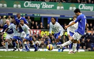 Everton v Chelsea Collection: Everton v Chelsea Mikel Arteta scores the first goal for Everton from a penalty