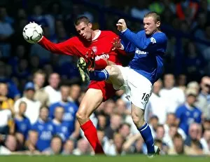 Wayne Rooney Collection: Everton v Liverpool Rooney