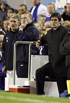 Everton v Luton Gallery: Everton v Luton Town - Goodison Park - 24 / 10 / 06 Luton Towns manager Mike Newell is dejected as