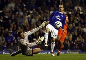 Images Dated 24th October 2006: Everton v Luton Town - Goodison Park - 24 / 10 / 06 Evertons James McFadden goes close against Luton