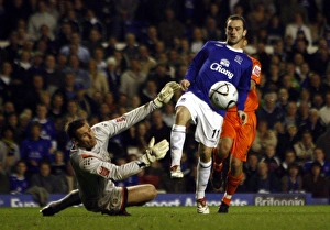 James McFadden Gallery: Everton v Luton Town - Goodison Park - 24 / 10 / 06 Evertons James McFadden goes close against Luton