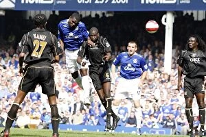 Everton v Portsmouth Gallery: Everton v Portsmouth - Joseph Yobo scores his sides second goal