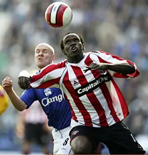 Everton v Sheffield United - 21 / 10 / 06 Claude Davis - Sheffield United and Andrew Johnson - Everton in