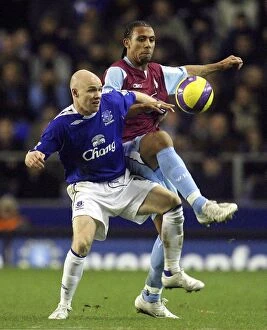 Images Dated 3rd December 2006: Everton v West Ham - Andrew Johnson and West Hams Anton Ferdinand