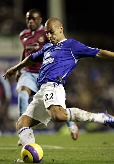 Images Dated 3rd December 2006: Everton v West Ham - Evertons James Vaughan scores his teams second goal of the game