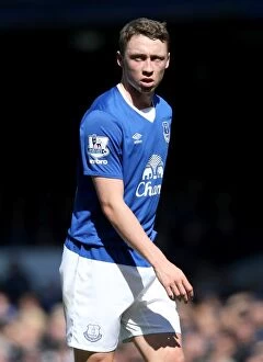 Images Dated 30th April 2016: Everton vs AFC Bournemouth: Matthew Pennington in Action at Goodison Park
