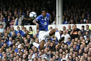 Everton vs Arsenal: Barclays Premier League Battle at Goodison Park - Joao Alves in Action