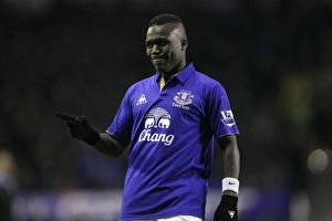 31 January 2012, Everton V Manchester City Prints: Everton vs Manchester City: Premier League Battle - Royston Drenthe at Goodison Park (January 2012)