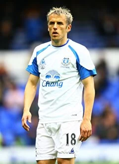 Images Dated 7th May 2011: Everton vs Manchester City Showdown: Phil Neville at Goodison Park (Barclays Premier League)
