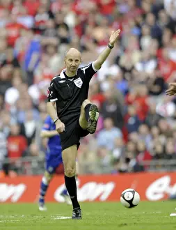 Semi-final V Manchester United Prints: Everton vs Manchester United FA Cup Semi-Final at Wembley Stadium (19/4/09) - Referees Decision