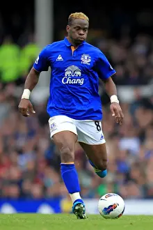 Everton vs Manchester United: Louis Saha at Goodison Park - Barclays Premier League (29 October 2011)