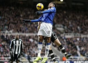 Images Dated 22nd February 2009: Everton vs Newcastle United: Barclays Premier League Clash at St. James Park - February 2009