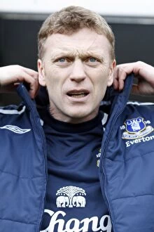 Images Dated 22nd February 2009: Everton vs Newcastle United: David Moyes Leads Tactics at St. James' Park (2009)