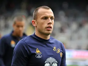Framed Print : Everton vs. Newcastle United: Johnny Heitinga in Action (5 November 2011)