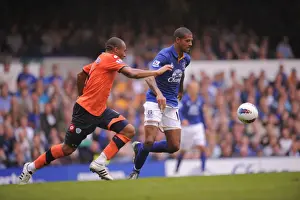 20 August 2011 Everton V Queens Park Rangers Prints: Everton vs. Queens Park Rangers: A Clash at Goodison Park - Beckford vs