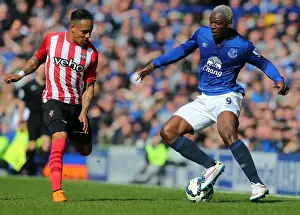 Everton V Southampton - Goodison Park Prints: Everton vs Southampton: A Battle of Wings - Kone vs Clyne at Goodison Park