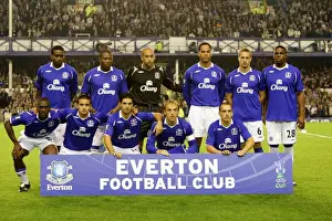 Everton vs Standard Liege: 2008 UEFA Cup First Leg at Goodison Park - Everton's Line-Up