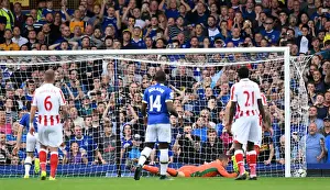 Everton V Stoke City - Goodison Park Prints: Everton vs Stoke City: Shay Given Scores Own Goal at Goodison Park
