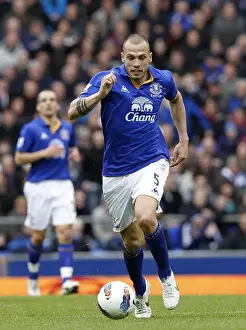 09 April 2012 V Sunderland, Goodison Park Prints: Everton vs Sunderland: Johnny Heitinga in Action at Goodison Park (April 9, 2012)