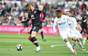 Images Dated 6th May 2017: Everton vs Swansea City: Intense Battle at Liberty Stadium (Premier League 2016-17)
