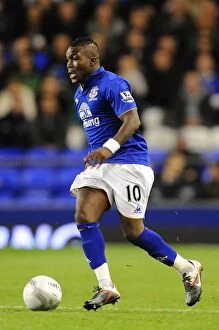 Images Dated 21st September 2011: Everton vs West Bromwich Albion: Royston Drenthe in Action - Carling Cup Round 3 (September 21)