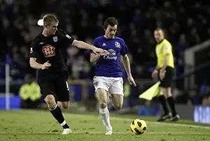 27 November 2010 Everton V West Bromwich Albion Prints: Everton vs. West Bromwich Albion: A Premier League Showdown - Baines vs
