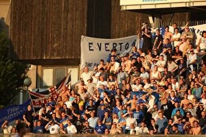 Images Dated 27th August 2009: Evertonians in Full Force: UEFA Europa League Play-Offs - Sigma Olomouc vs Everton at Andruv Stadion