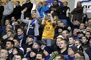 Images Dated 26th November 2011: Evertonians Unwavering Support: Bolton Wanderers vs. Everton, Barclays Premier League (2011)