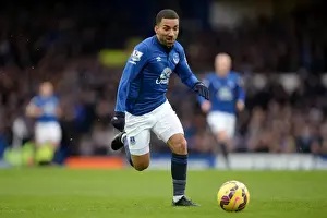 Everton V Leicester City - Goodison Park Prints: Everton's Aaron Lennon in Action against Leicester City at Goodison Park