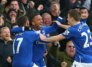 Everton's Aaron Lennon Scores Second Goal: Everton 2-0 West Ham United (Barclays Premier League, Goodison Park)
