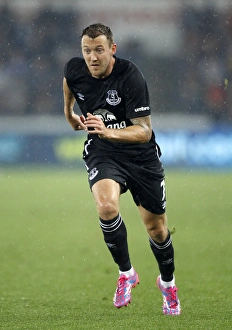 Full Length Prints: Everton's Aiden McGeady in Action against Swansea City - Capital One Cup Third Round