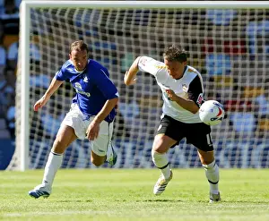 Everton's Andy van der Meyde in Thrilling Action Against Port Vale