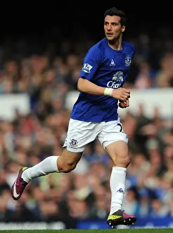 Everton's Apostolos Vellios Scores at Goodison Park Against Blackburn Rovers (16 April 2011, Barclays Premier League)