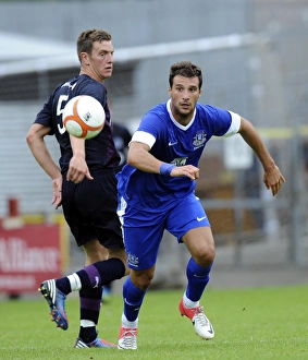 Season 2012-13 Prints: Everton's Apostolos Vellios Scores in Pre-Season Victory Over Partick Thistle at Firhill Stadium