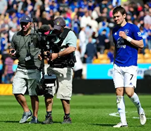 09 April 2011 Wolverhampton Wanderers V Everton Prints: Everton's Bilyaletdinov Reacts: Barclays Premier League Showdown - Wolverhampton Wanderers vs