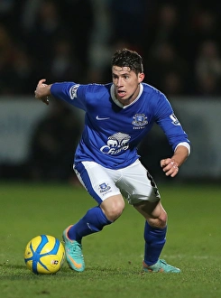 Everton's Bryan Oviedo Scores in FA Cup Third Round Victory over Cheltenham Town (7-1-2013)