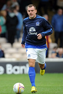 Season 2012-13 Prints: Everton's Darron Gibson in Action at Motherwell's Fir Park Stadium (Pre-Season Friendly)