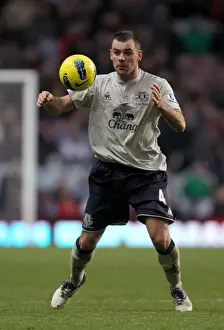 14 January 2012, Aston Villa V Everton Prints: Everton's Darron Gibson in Action: Premier League Showdown vs