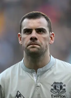 14 January 2012, Aston Villa V Everton Prints: Everton's Darron Gibson in Action: Thrilling Moments from Everton vs
