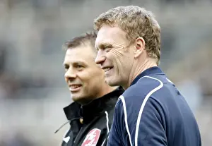 Everton's David Moyes Faces Off Against Newcastle United at St. James Park (08/09)