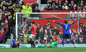 22 April 2012 V Manchester United, Old Trafford Prints: Everton's Dramatic 4-4 Comeback: Steven Pienaar's Equalizer vs
