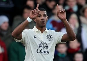 Images Dated 8th January 2011: Everton's FA Cup Glory: Jermaine Beckford's Double vs. Scunthorpe United (08.01.2011)