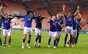 FA Cup - Round 6 Replay - Sunderland V Everton - 27 March 2012 Prints: Everton's FA Cup Triumph at Sunderland: A Memorable Victory Celebration (March 2012)