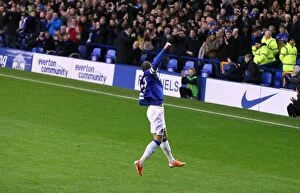 Images Dated 4th January 2014: Everton's FA Cup Victory: Ross Barkley's Stunning Goal vs. Queens Park Rangers (4-0)