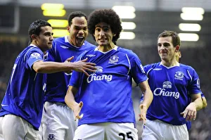 2009 Prints: Everton's Fellaini Scores First Goal