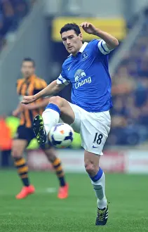 Hull City 0 V Everton 2 : KC Stadium : 11-05-2014 Prints: Everton's Gareth Barry in Action: Securing Victory over Hull City in the Barclays Premier League (11-05-2014)