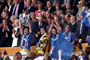 Everton's Glory: FA Cup Victory over Manchester United (1995) - Dave Watson Lifts the Trophy