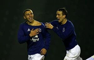 Images Dated 12th January 2011: Everton's Hallam Hope Scores Opening Goal Against Wolverhampton Wanderers in FA Youth Cup