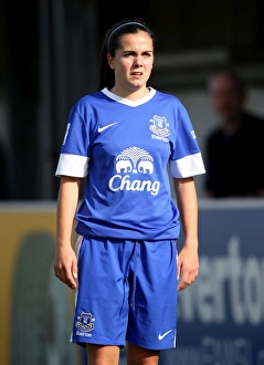 FA Women's Super League Prints: Everton's Harries in Action: FA WSL Clash vs